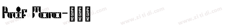 Knif Mono字体转换